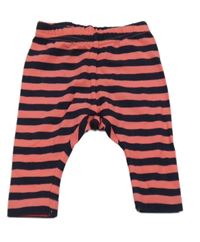 Tmavomodro-růžové pruhované tepláky Name it