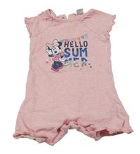 Růžový letní overal s Minnie Disney 