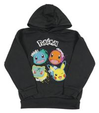 Tmavošedá mikina s Pokémony a kapucí Primark