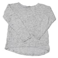 Sivo-biela melírovaná mikina H&M