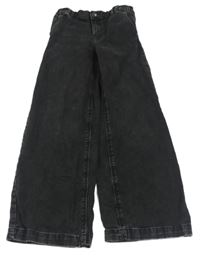 Černé šisované wide leg rifle ONLY