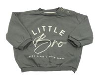 Tmavosivá oversize mikina s nápismi George