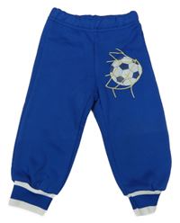 Cobaltovoě modré teplákové tepláky s loptou