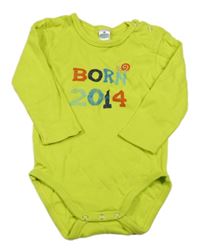 Limetkové body s nápisom a šnečkem Topomini