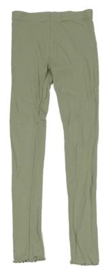 Světlekhaki rebrované legíny George