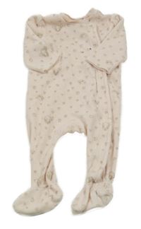 Svetloružový smaetový overal s Bambim a Thumperem a srdiečkami H&M