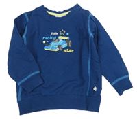 Tmavomodrá mikina s formulou a nápismi Liegelind