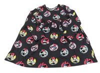 Čierno-farebné bodkovaná é šaty s Minnie George