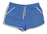 Modro-biele teplákové kraťasy PRIMARK