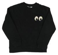 Čierna mikina s očima H&M