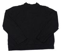 Čierny úpletový crop rolák ZARA