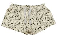 Smotanové bodkovaná é bavlnené kraťasy zn. Primark