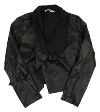 Černá koženková bunda Shein