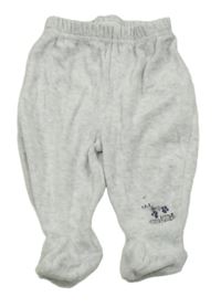 Světlešedé melírované sametové polodupky s nápisom Ergee