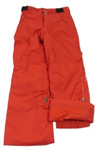 Červené šusťákové funkční oteplovačky Decathlon