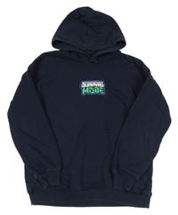 Tmavomodrá mikina s Minecraft a kapucňou M&S