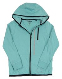 Tyrkysová prepínaci mikina s kapucňou F&F