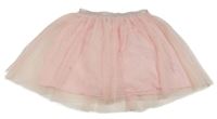 Ružová trblietavá tylová sukňa Kids