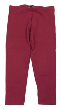 Vínové teplákové legíny C&A
