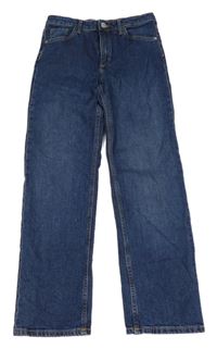 Tmavomodré straight rifle H&M