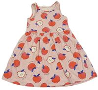 Ružové šaty s jablky zn. H&M