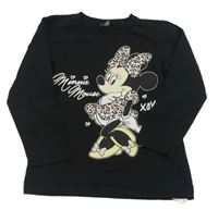 Černé triko s Minnie Disney