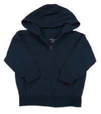 Tmavomodrá prepínaci mikina s kapucňou Primark