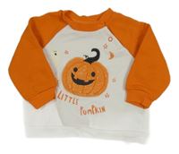 Bielo-oranžová mikina s tekvicou Primark