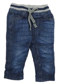 Tmavomodré podšité rifle s úpletovým pasem Early Days