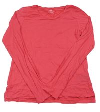 Tmavorůžové triko H&M