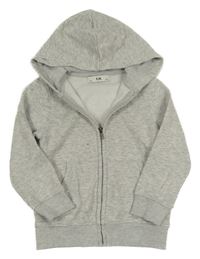 Sivá melírovaná prepínaci mikina s kapucňou C&A