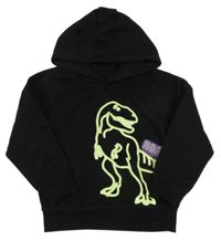 Čierna mikina s dinem a kapucňou Primark