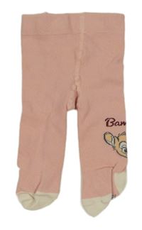 Svetloružové pančuchy s Bambim Disney