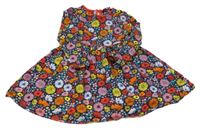 Tmavomodro-farebné kvetované šaty Debenhams