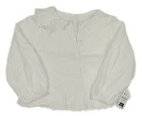 Nové - Bílá halenka s madeirou dunnes