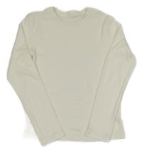 Biele rebrované tričko George