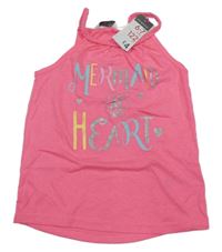 Nové - růžový top s nápisem Primark