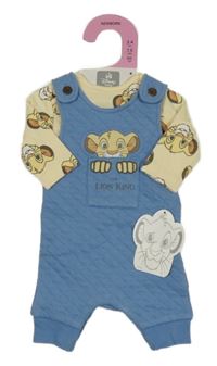 Nové - 2 set - modré na traké tepláky s Lvím králem + smotanové body Primark