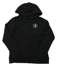 Černá mikina s logem a kapucí Jack & Jones