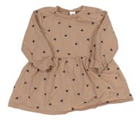 Staroružové teplákové šaty so srdiečkami zn. H&M