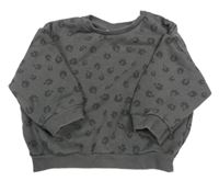 Sivá vzorovaná mikina Zara