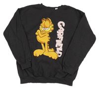 Tmavosivá mikina s Garfieldem H&M