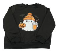 Čierna mikina s duchem