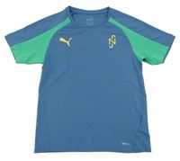 Modro-zelené sportovní tričko s logem Puma