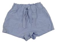 Lila-modré kockované kraťasy H&M