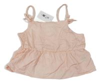Nové - Světlerůžový crop top H&M