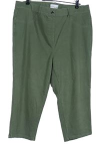 Dámské khaki crop tregíny Helena Vera 