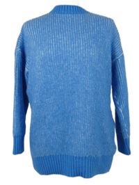 Dámský modrý žebrovaný svetr PrettyLittle Thing