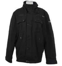 Pánská černá vlněná zateplená bunda C&A