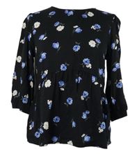 Dámska čierna kvetovaná blúzka New Look